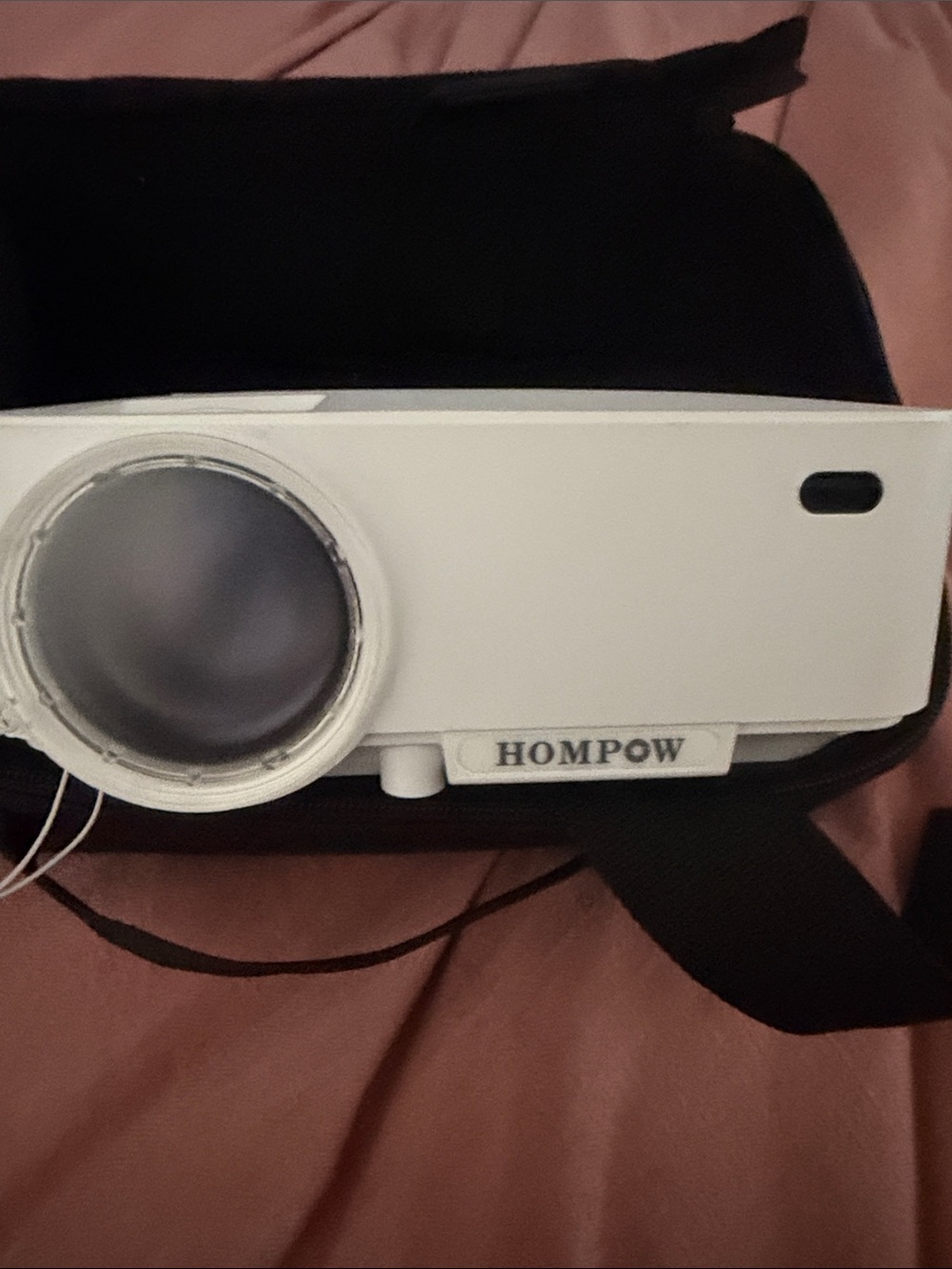 HOMPOW Compact Mini Projector in White